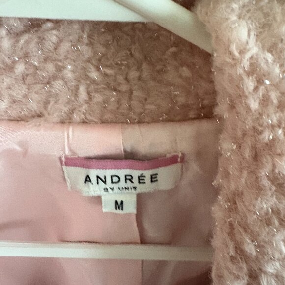 Pink fuzzy jacket by Andree Sz M - Picture 3 of 5